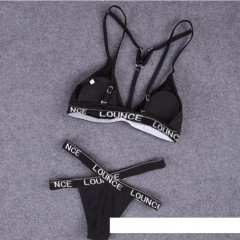 Lingerie sexy femmes imprimé croisé bande élastique