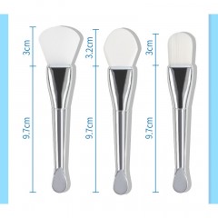Pinceau en silicone à poils doux Double tête
