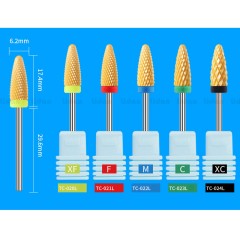 Nail art ponceuse céramique type de balle pour manucure