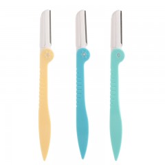 Outils de beauté 3 paires de couteaux à sourcils pliants