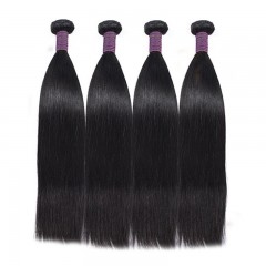 Mèches de cheveux droits et lisses