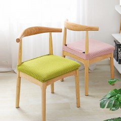 Housse de chaise en peluche à carreaux résistant à la poussière et à la