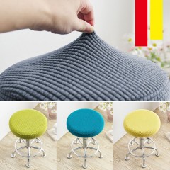 Housse de chaise recouverte de fibre de polyester chaise ronde à carreaux