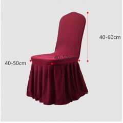 Housse de protection de chaise  plissée fibre de polyester anti-poussière