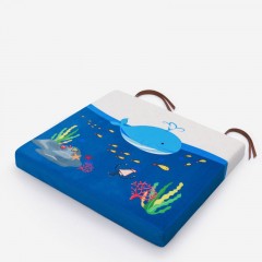 Coussin de chaise en latex avec sangle en fibre de polyester