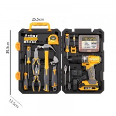 Hi-Spec Outils Jeu de 81 pièces pour perceuses électriques au lithium 18V Outils de quincaillerie