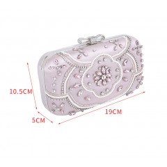 Sac de soirée pour femmes incrusté de perles diamantées
