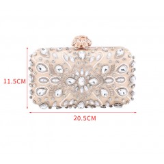 Sac de soirée pour femmes avec doublure en diamant à une épaule