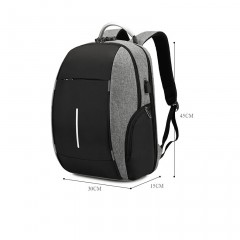 Sac à dos pour homme poignée en aluminium interface externe USB tissu polyester