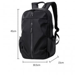 Sac à dos pour homme Interface USB externe Fixation arrière avec film de cuir