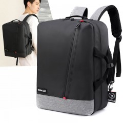 Sac à bandoulière en tissu nylon double fermeture éclair grande capacité