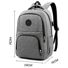 Sac à bandoulière en nylon imperméable avec interface USB externe anti-stress et anti-choc