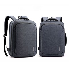 Sac à bandoulière pour homme avec interface USB externe grande capacité multi-compartiments anti-éclaboussures d'eau