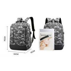 Sac à dos d'ordinateur de 15,6 pouces imperméable à