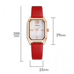 Montres pour dames cadran rectangulaire aiguilles chiffres mouvement à quartz