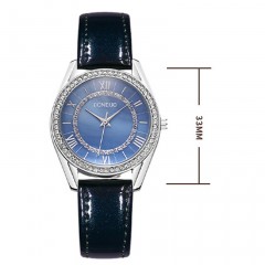 Montres dames aiguilles imperméables en alliage de zinc ceinture
