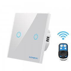 Interrupteur avec télécommande sans fil Touch 86 double commande