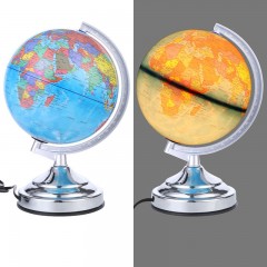 Globe terrestre  Base tactile en plastique 20cm