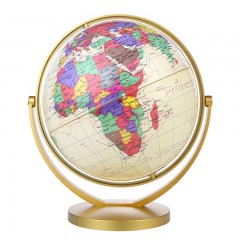 Globe terrestre Globe jaune à 720 degrés de rotation 25cm