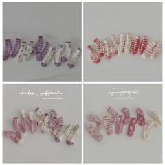 chaussettes ensemble de cinq pièces dentelle imprimé dessin animé animal