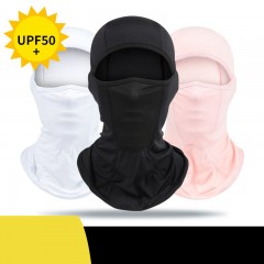 Masque de cycliste écran solaire glace soie tissu maille patchwork