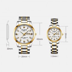montres lumineuses imperméables quartz