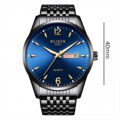 Montre à quartz pour hommes lumineuse et imperméable