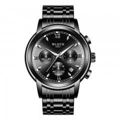 Montres pour hommes bracelet en acier imperméable multifonction