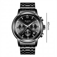 Montres pour hommes bracelet en acier imperméable multifonction