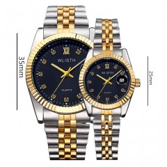 Montre à quartz exquise imperméable à la lumière
