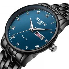 WALLIS montre à quartz bracelet en acier