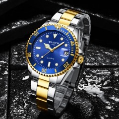 WLISTH montre hommes vert lumineux calendrier