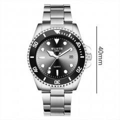 WLISTH montre hommes vert lumineux calendrier
