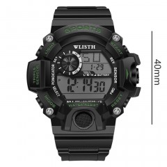 WLISTH Montres Homme Chronographe Affichage numérique Affichage lumineux