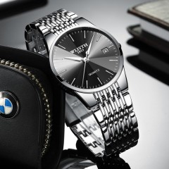 WLISTH montres hommes avec  calendrier lumineux aiguilles losange miroir