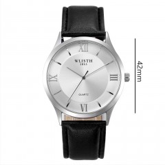 WLISTH hommes montre bracelet avec chiffres romains imperméable