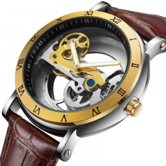 WLISTH Montres pour hommes découpé design aiguilles lumineuses mécaniques
