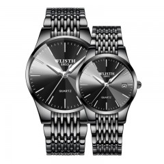 WLISTH montre hommes  calendrier fenêtre lumineuse aiguilles losange miroir