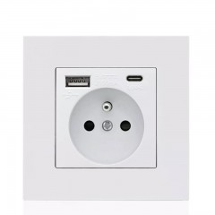 Prise française type-c USB domestique