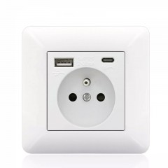 Prise française type-c USB domestique