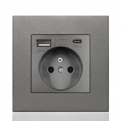 Prise française type-c USB domestique
