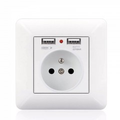 Prise française double USB matériel PC