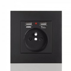 Prise française double USB matériel PC