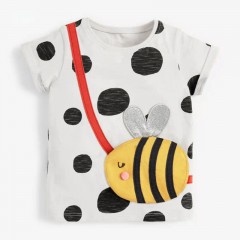 T-shirt mignon tricot de coton pour les filles