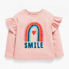 T-shirt manches longues mignon pour fille