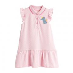 Robe d'été sans manches Jupe européenne et américaine pour enfant