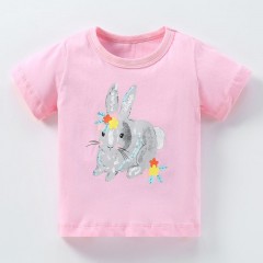 T-shirt pour enfants T-shirt col rond en coton