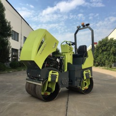 Petit rouleau compresseur avec double roue en Acier entièrement hydraulique  de 3 Tonnes