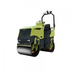 Petit rouleau compresseur avec double roue en Acier entièrement hydraulique  de 3 Tonnes