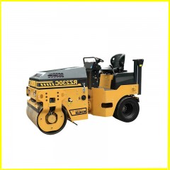 rouleau compacteur à un siège， entièrement hydrauliques et roues doubles en acier